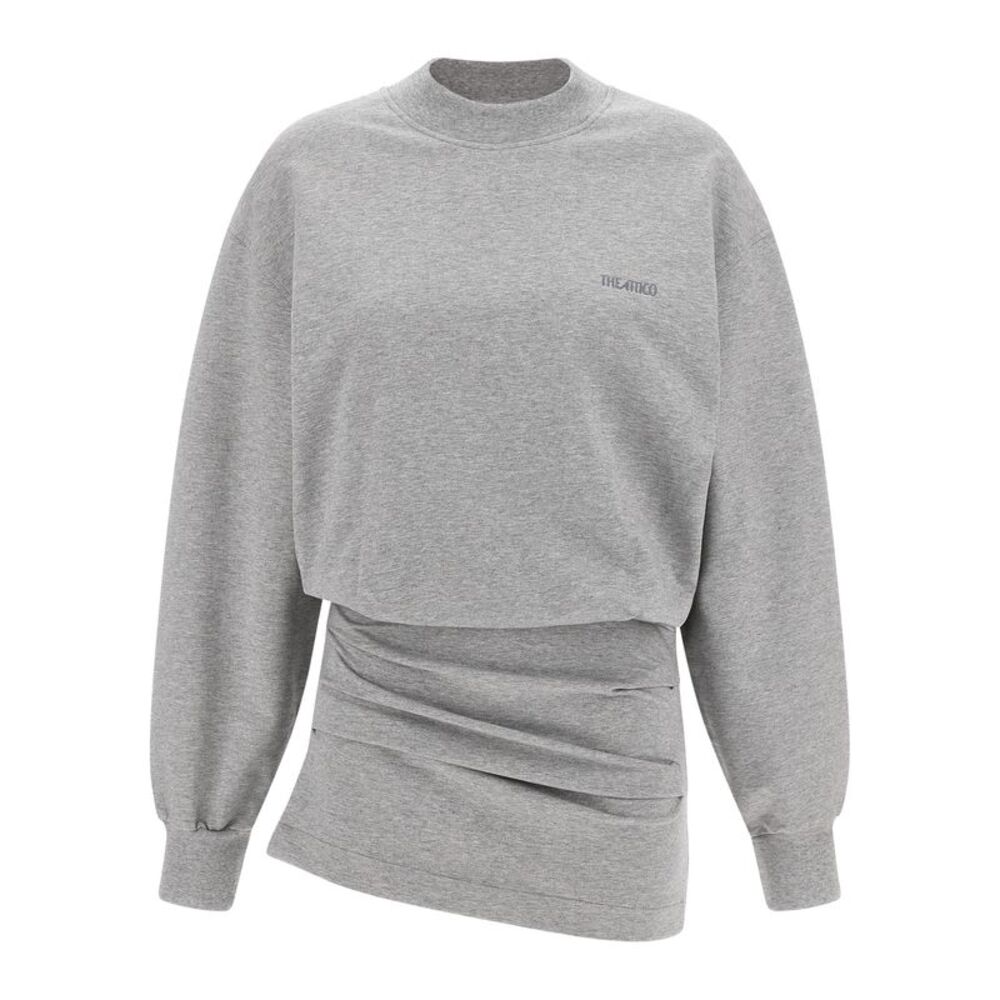 The Attico Gray Cotton Short Women's Dress